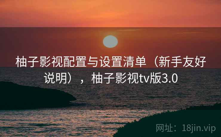 柚子影视配置与设置清单（新手友好说明），柚子影视tv版3.0