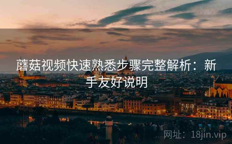 蘑菇视频快速熟悉步骤完整解析：新手友好说明