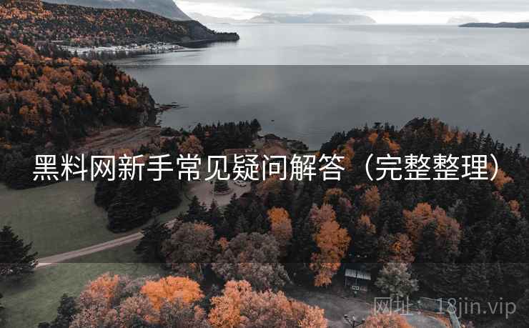 黑料网新手常见疑问解答（完整整理）